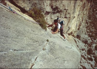 1st ascent . Deidro Edwards. 7a. Divino