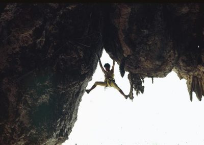 1st ascent Candalabra del Sol. 8a+ Mark climbing