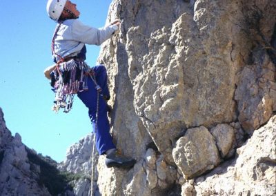 1st ascent of Cynical Pinnacle.6a.  Rowland. Aguja Pilar.