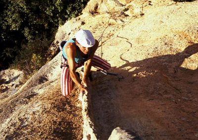 1st ascent of  Flutus Magicus 7a. Rowland. Bernia.