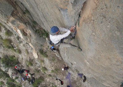 Climbing on the Castellets